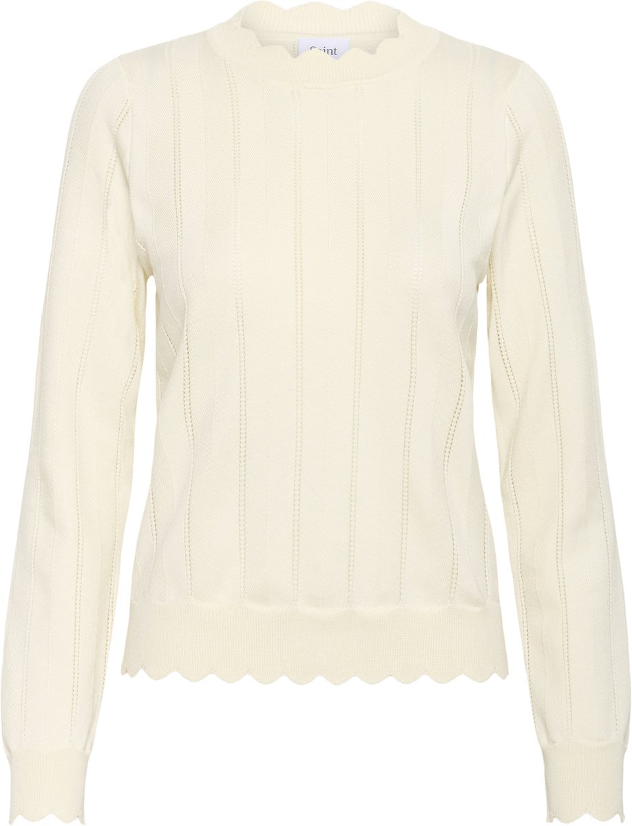 Saint Tropez ObetteSZ Pullover Dames Trui - Seedpearl