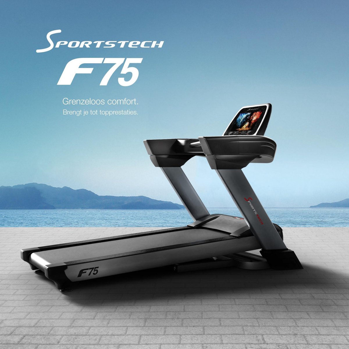 Tapis de course Sportstech F75 - grande surface de course - écran Android  15,6 po | bol.com