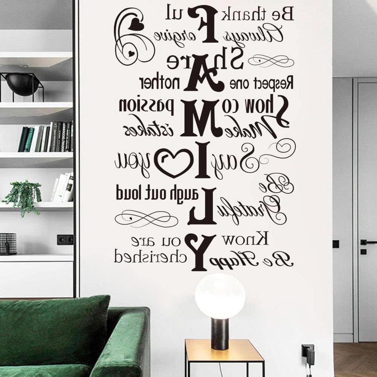 Cosensi - Familie Zeggen Muurstickers Inspirerende Citaten Woonkamer Slaapkamer Home Decor