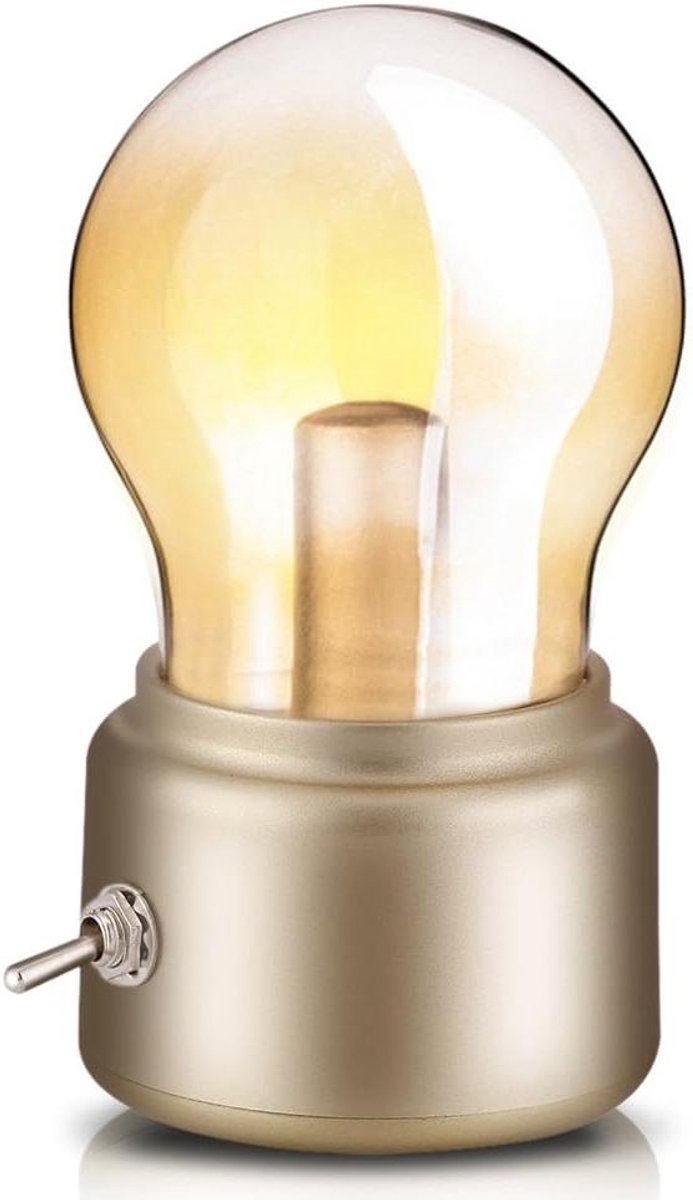 Oplaadbare LED-nachtlamp voor slaapkamer, bureaulamp op mini nachtkastje