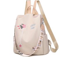 QTTVBTNA Anti-diefstal rugzak - Dames Rugtas - Oxford Stof - Waterdicht - Lichtgewicht - Reizen - School - Casual Dagelijkse Tas -Khaki