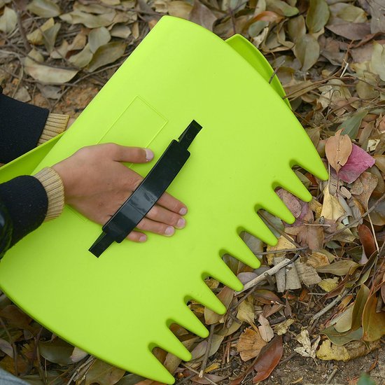 Blad Scoops, Hand Claws, 13.39x9.84x0.79in rake gereedschap, afval verwijderen, tuinmaking hulp, perfect voor de herfst, bloembed, gazon verzorging, zwembad schoonmaken, buitentuin, schoonmaken, landschap onderhoud van Merkloos	 — afbeelding 4