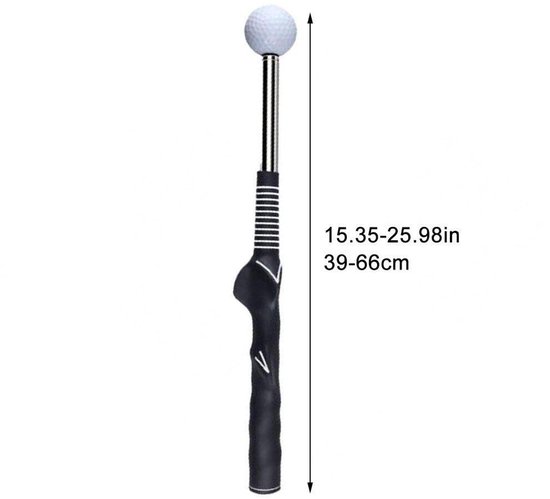 Golf swing coach geassisteerde telescoop golfoefening warm-up stick voor flexibele ritme training, golf training accessoires van Merkloos — afbeelding 3