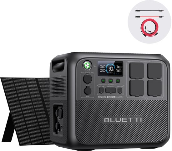 Kit Powerstation Anker SOLIX F2000 met zonnepaneel 400 W