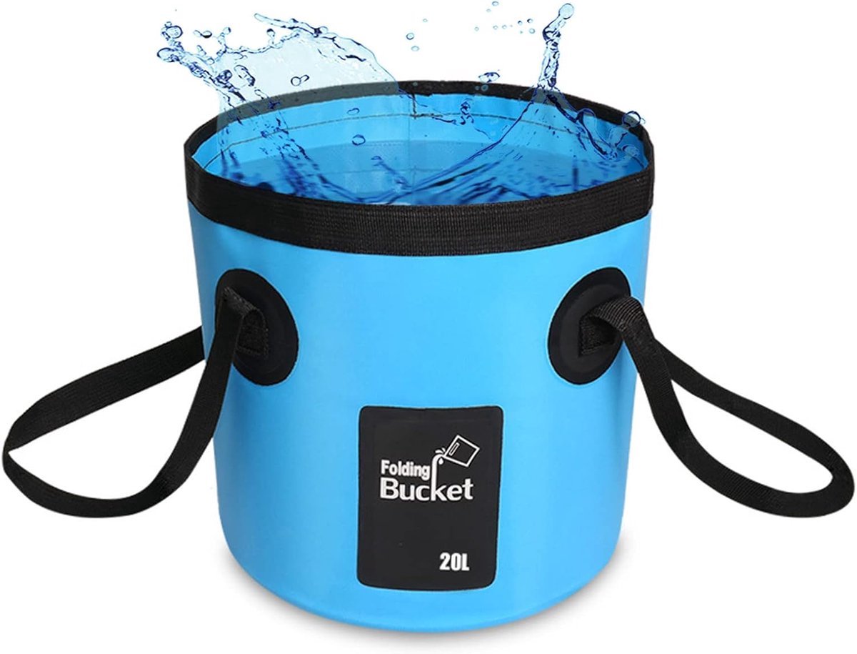Stunq® Compacte Opvouwbare Emmer 20 Liter - Voor Diverse Activiteiten en Transport