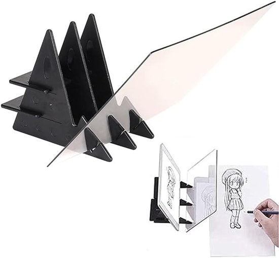 Foto: Tekenblok projectiescherm tekentafel tekenprojector tekenprojector kinderen tekenmachine beginners diy tekenmachine tekenspullen tekenbord schetsgereedschap 20 x 13 5 cm geschikt voor kinderen beginners en kunstenaars