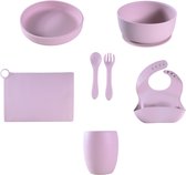 Sproudsy Serviesset Serene - Kinderservies - Kraamcadeau - Baby - 6-delig - Soft Purple
