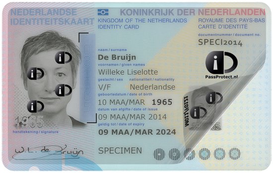 PassProtect voor identiteitskaart - Beschermfolie - Herbruikbaar - Voorkom identiteitsfraude - Beveiliging BSN en pasfoto