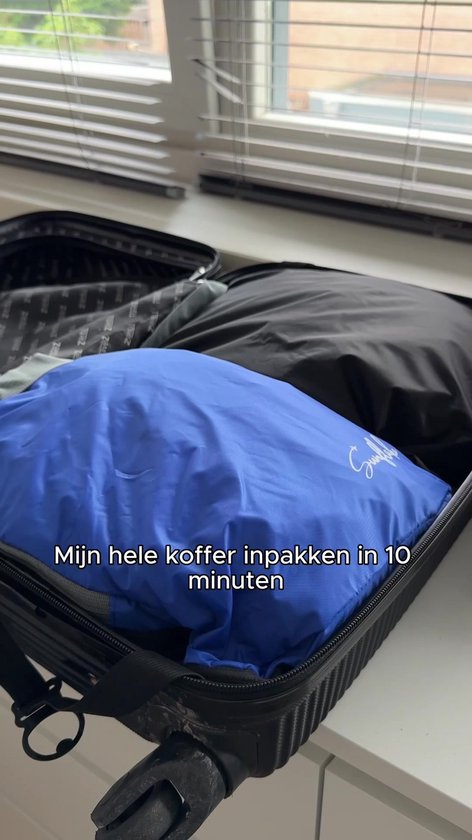 Compression Packing Cubes / Compressie Cubes – Set van 6 – Met Compressierits – Multi Color – Sunflake