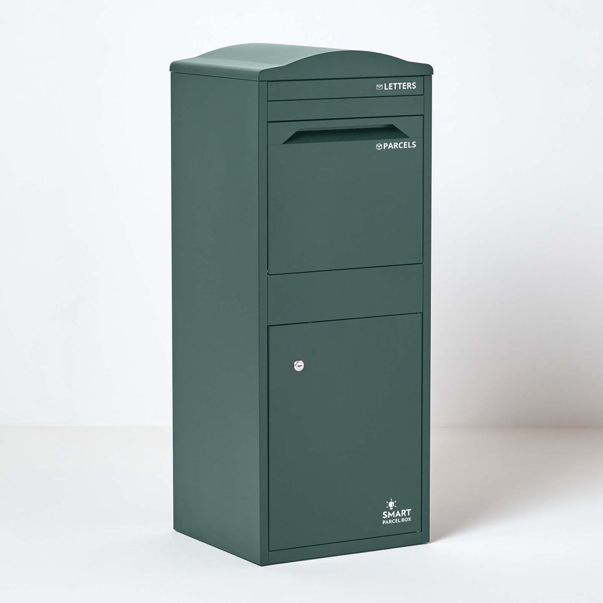 Smart Parcel Box™ Pakketbrievenbus – Pakketbox / Pakketkluis – Gegalvaniseerd Staal – Gebogen Dak – Groen