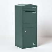 Smart Parcel Box™ Pakketbrievenbus – Pakketbox / Pakketkluis – Gegalvaniseerd Staal – Gebogen Dak – Groen