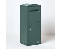 Smart Parcel Box™ Pakketbrievenbus – Pakketbox / Pakketkluis – Gegalvaniseerd Staal – Gebogen Dak – Groen