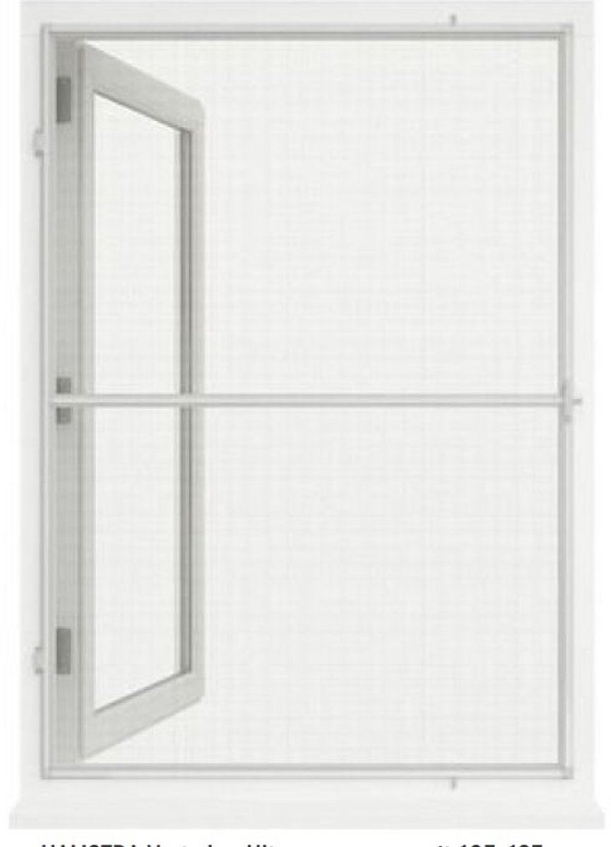 Omschrijving Ultra vaste raamhor 105x125 wit 9010