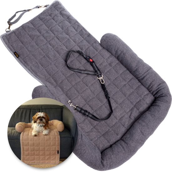Afneembare Hoes Pecute Autostoelverlenger Voor Honden - Waterdicht, Met Verhoogde Zijranden En Anti-slip, Om Je Achterbank Te Beschermen Honden Autobed