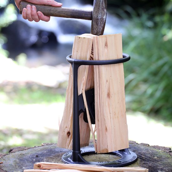 Kindling Cracker + Cover Houtklover - Gietijzer - Zwart van Kindling Cracker — afbeelding 2