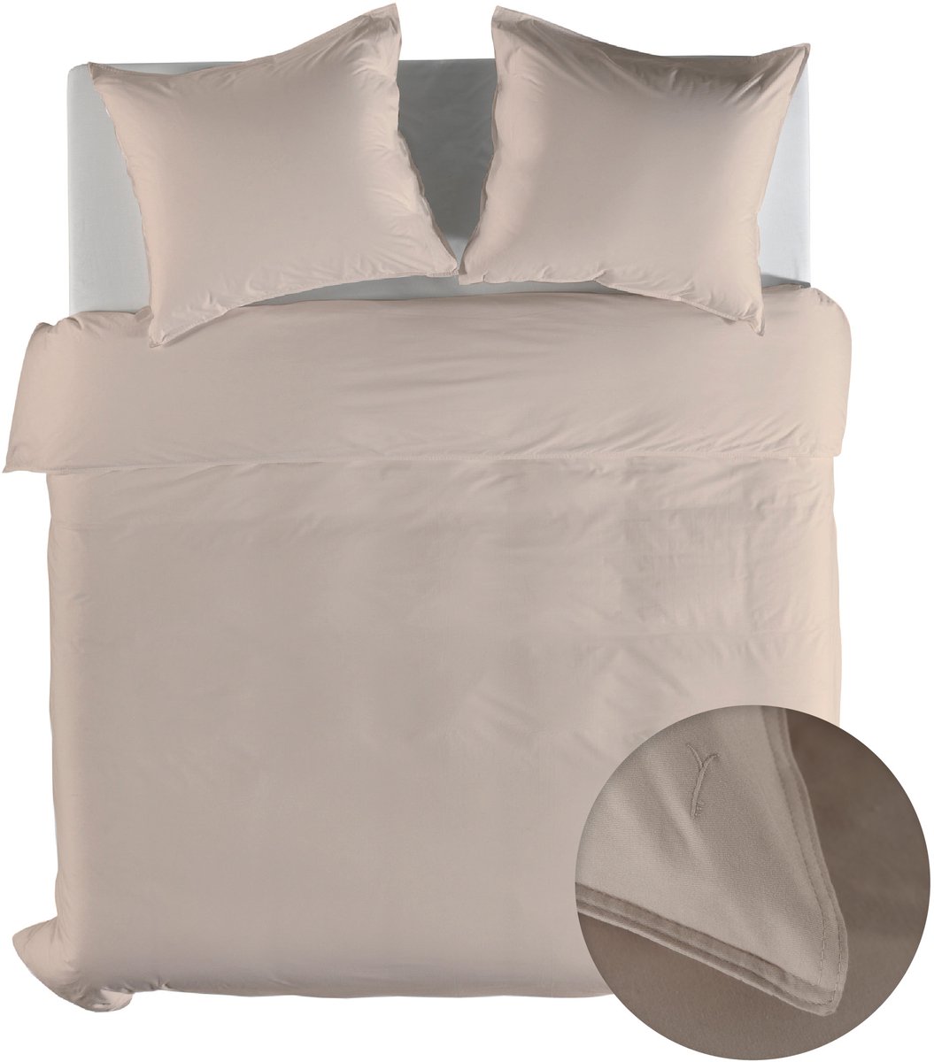 Yellow Dekbedovertrek Twill Katoen Suite Zermatt - Dollar Sand - 200x200/220 cm - 100% Twill Katoen - Tweepersoons