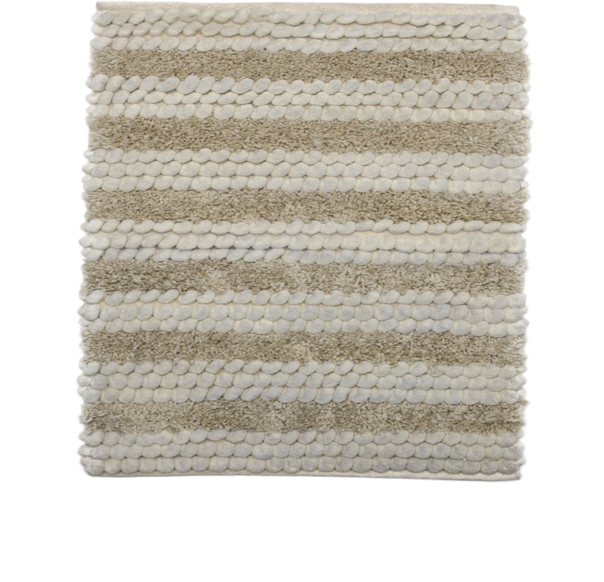 Heckettlane Badmat Roberto - Badkamermat - Bidetmat - Antislip tapijt - 60x60 cm - Beige