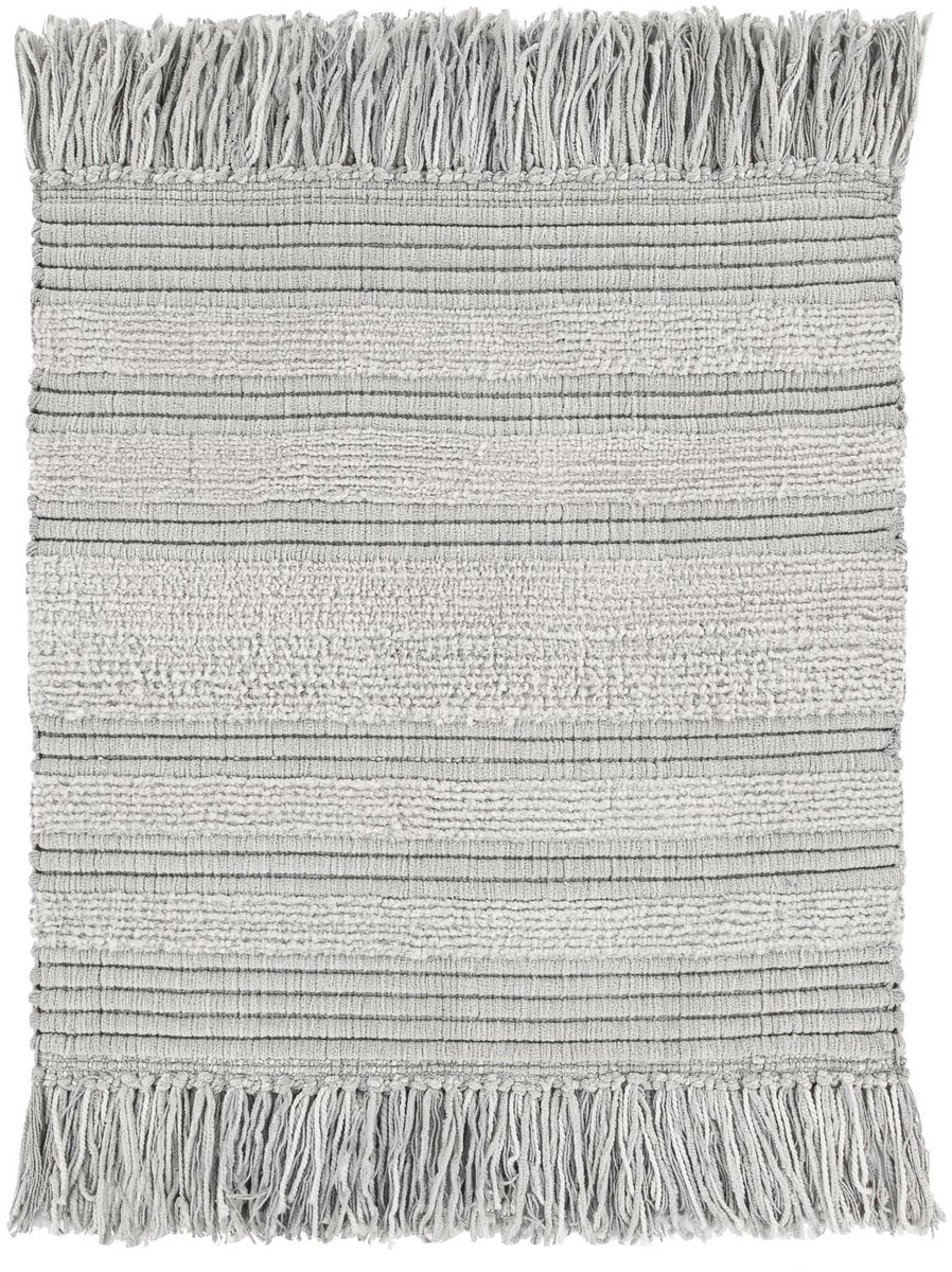 Heckettlane Badmat Nukus - Badkamermat - Bidetmat - Antislip tapijt - 60x60 cm - Grijs