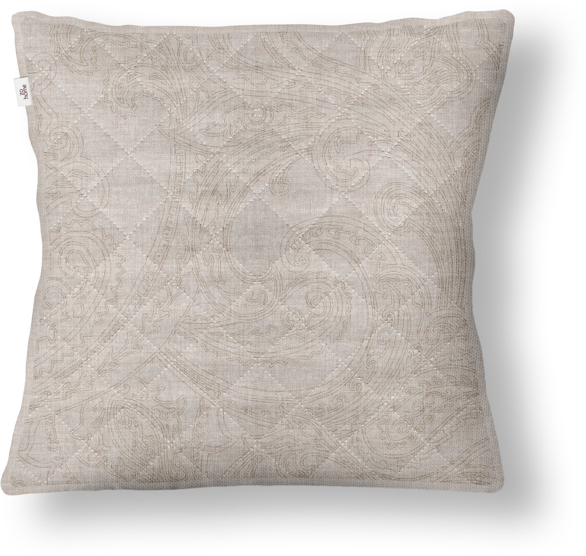Zo Home Sierkussen Paisley di Lino - sandy beige 50x50cm