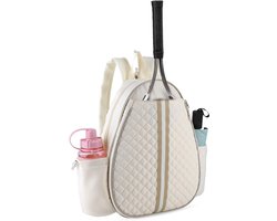 Geweo - Tennistas - Tennisrugzak - Sporttas - Tennis - Tennis Rugtas - Rackettas - Rugzak - Racket - 42 x 32 x 12 cm - Beige