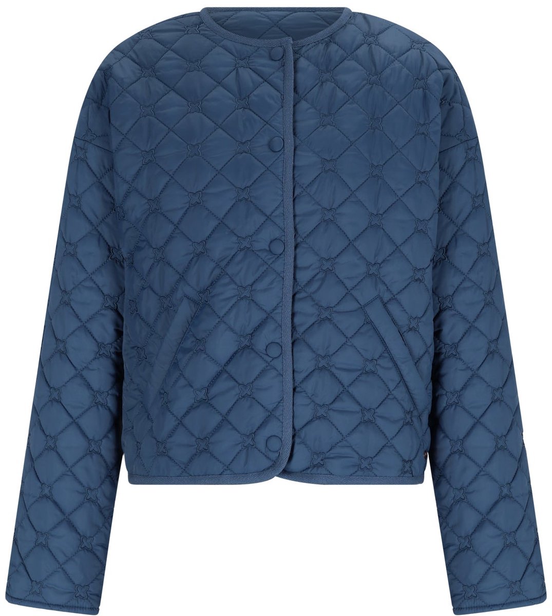 NoBell' - Dimo Quilted Button Jacket - Ensign Blue - Maat 146-152