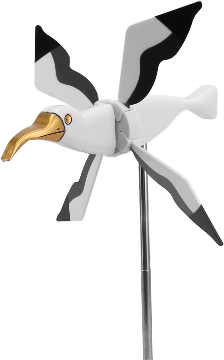 Cosensi Windmolen Ornament voor Tuindecoratie, Windspinner voor Achtertuin, Decoratieve Zweefmolen voor Buitentuin - Windsculpturen in Vakantiestijl met Bewegende Delen Goud