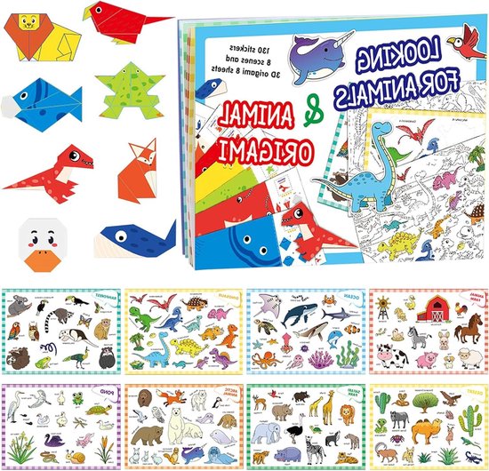 Cosensi - Origami boek voor kinderen met doe-het-zelf stickers