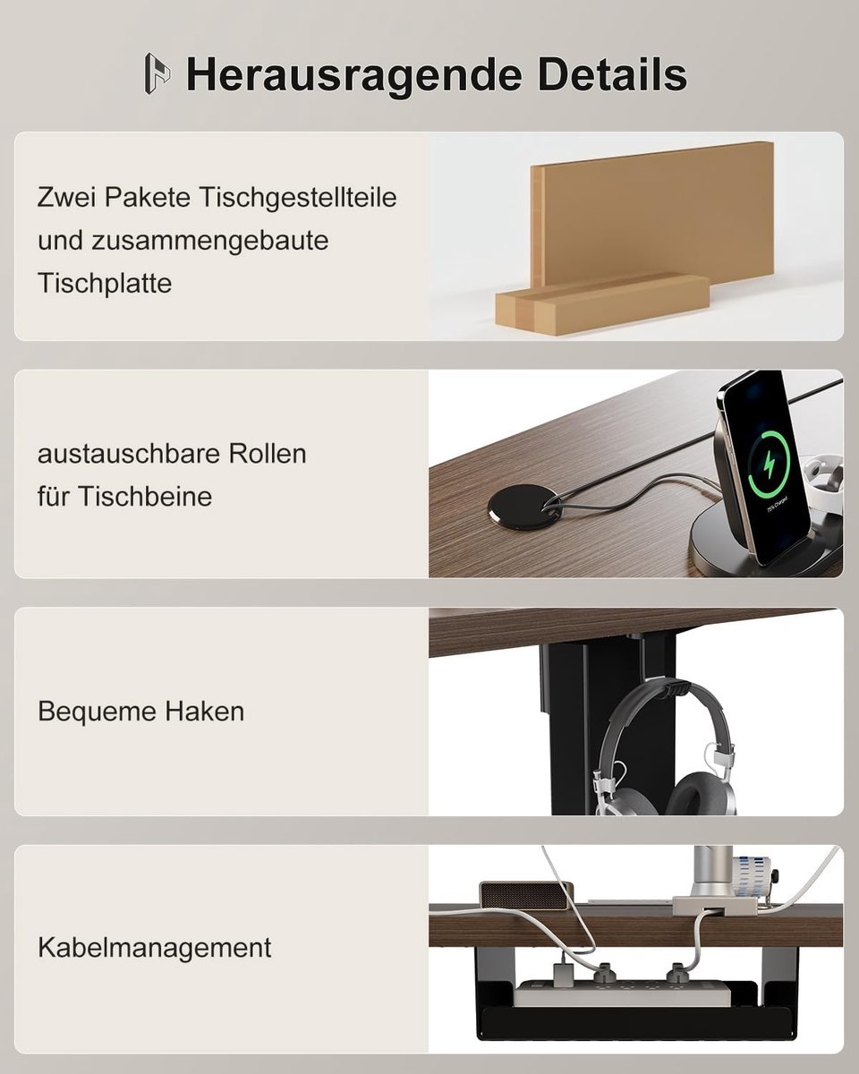Elektrisch Zit-Sta Bureau 200x80 cm - 200x80 cm - Zwart - 200x80 cm – Nuvanohome ErgoPro - Medahomestore
