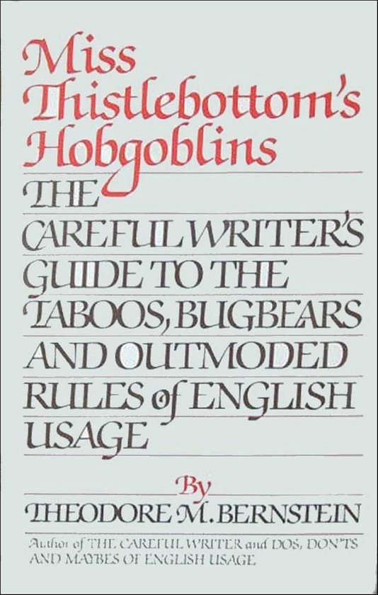 Miss Thistlebottom's Hobgoblins - cover