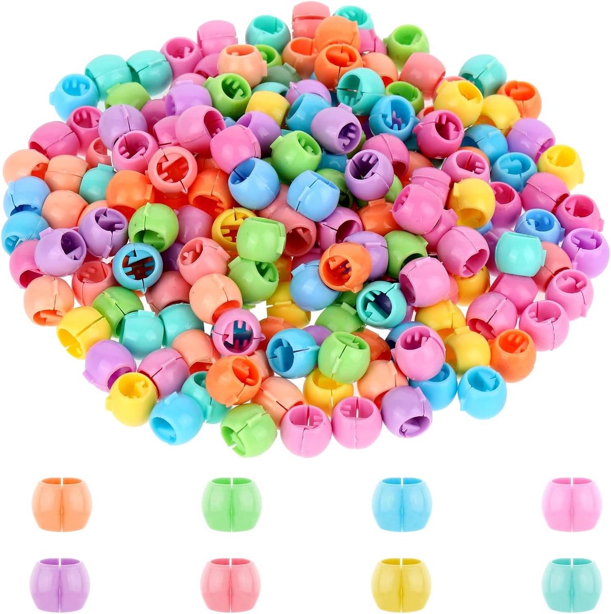 Cosensi - Kleurrijke Haarkralen voor Kinderen - Mini-Haarspelden - Haarclips - Haaraccessoires