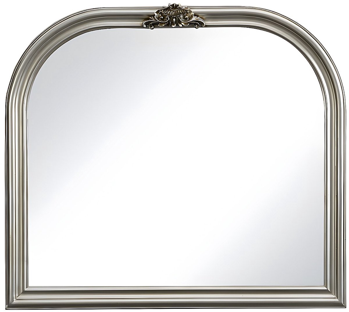 Vente-unique Spiegel in paulowniahout - H 81 x B 90 cm - Zilverkleurig - IZEY