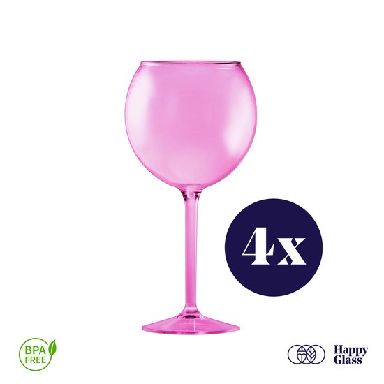 Decor Decorline - 48 wijnglazen van premium kunststof, zwart, herbruikbare cocktailglazen voor bruiloften en feesten, 200 ml, herbruikbaar en stabiel