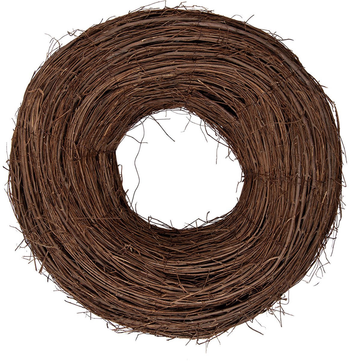 Clayre & Eef Krans Ø 50x14 cm Bruin Rotan