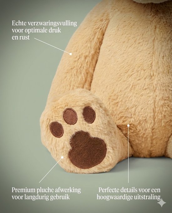24 Inch Dog Weighted Stuffed Animals, Cute Dog Plush Nederlands