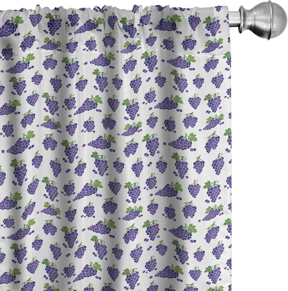 ABAKUHAUS Weinberg Gordijnen – 2x75x245 cm – Paars Groen Lila