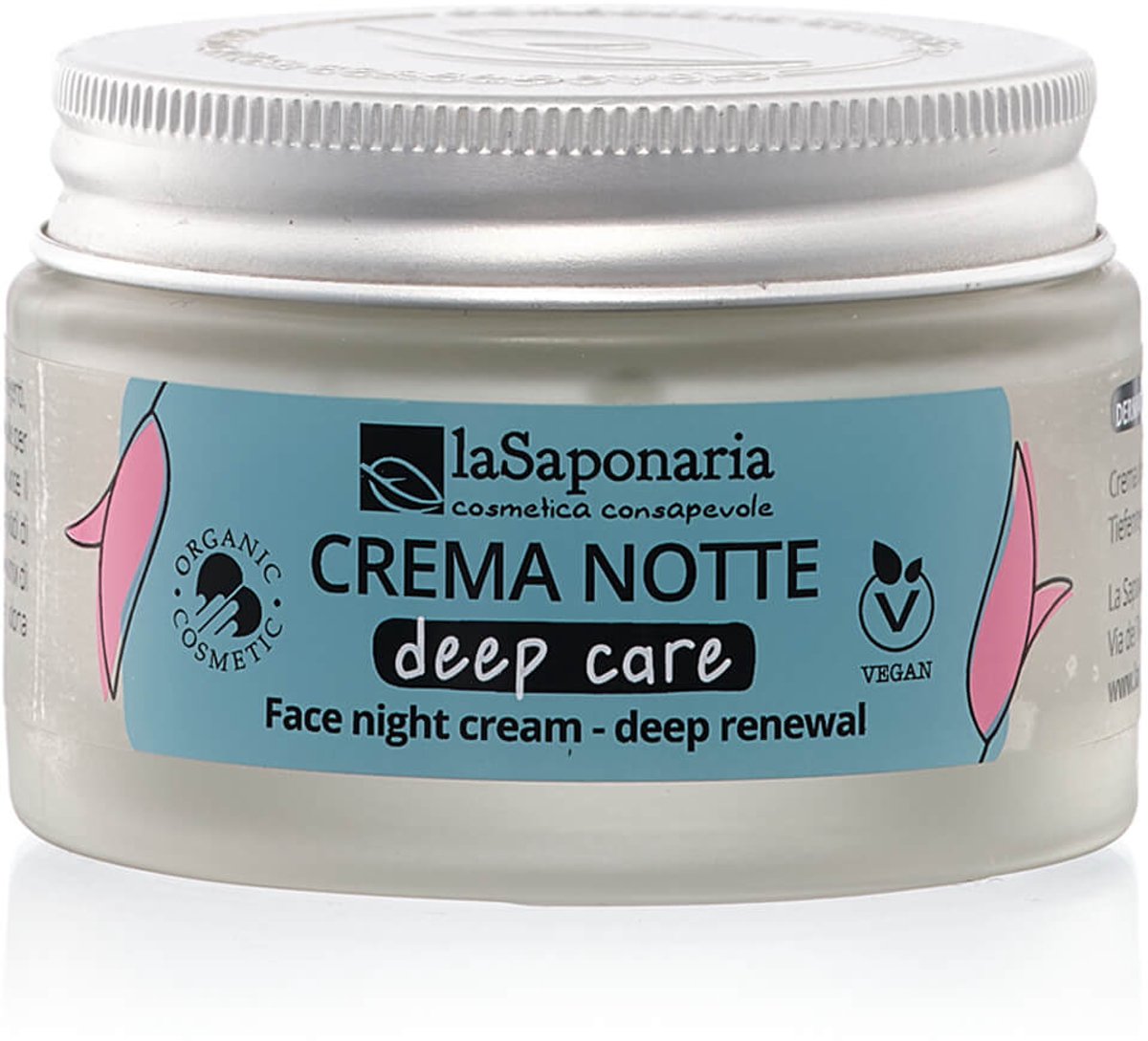 La Saponaria Deep Care Nachtcreme - Biologisch & 100% Vegan - Ultra-Rijk Herstel & Anti-Age - 50ml