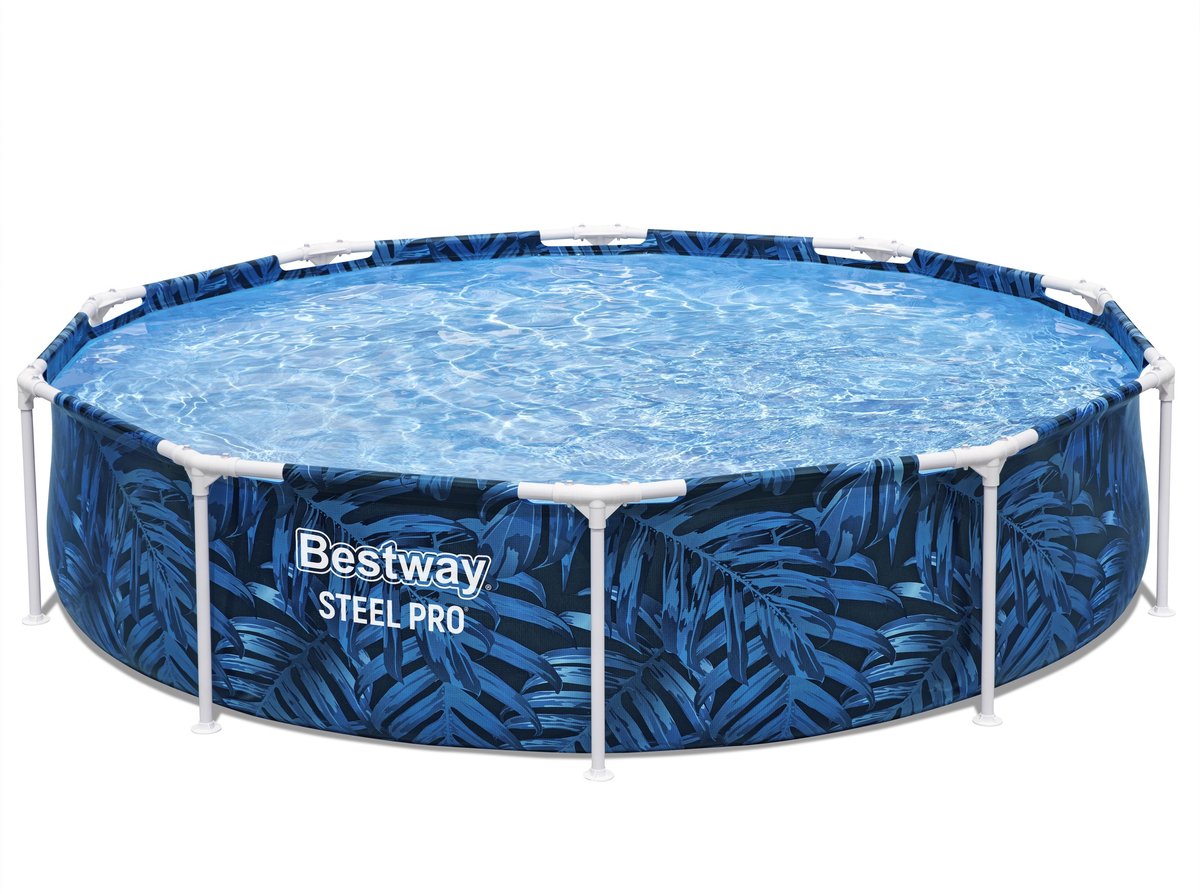 Bestway - Steel Pro - Opzetzwembad - 305x66 cm - Jungleprint - Rond