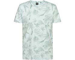 Petrol Industries - Heren T-shirt met all-over print Rocosa - Groen - Maat XXXL