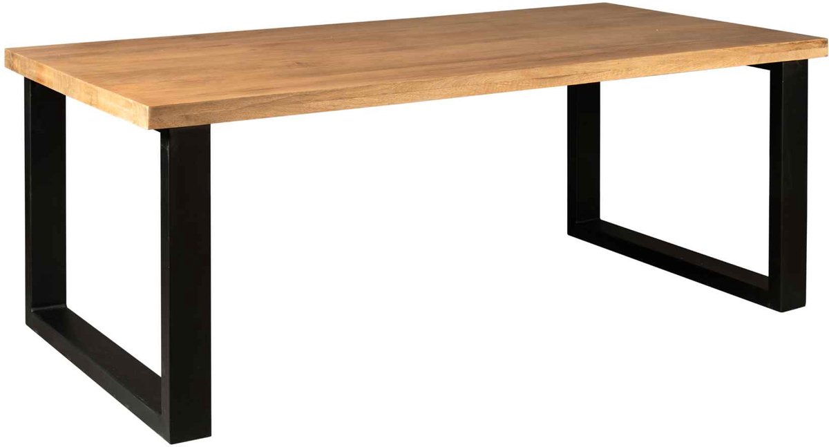 Meubels4nu - Brooklyn - Eettafel - Rechthoek - U-poot - 220cm - Mangohout - Snelle levering