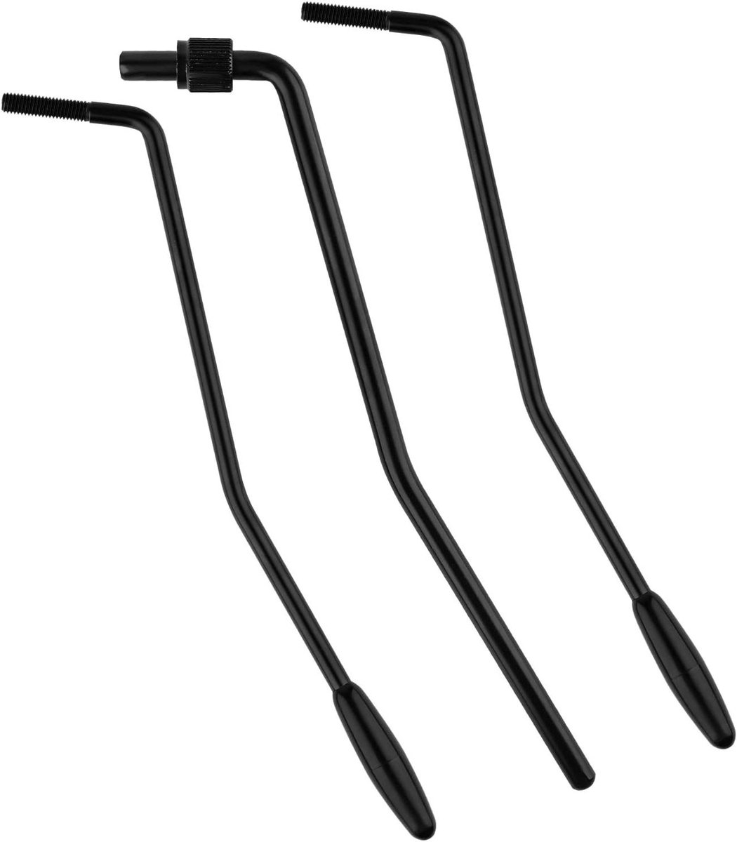 Tremolo Bar voor Elektrische Gitaar, Set van 3, 5mm/6mm, Zwart - Whammy Bar, Vervanging Onderdeel