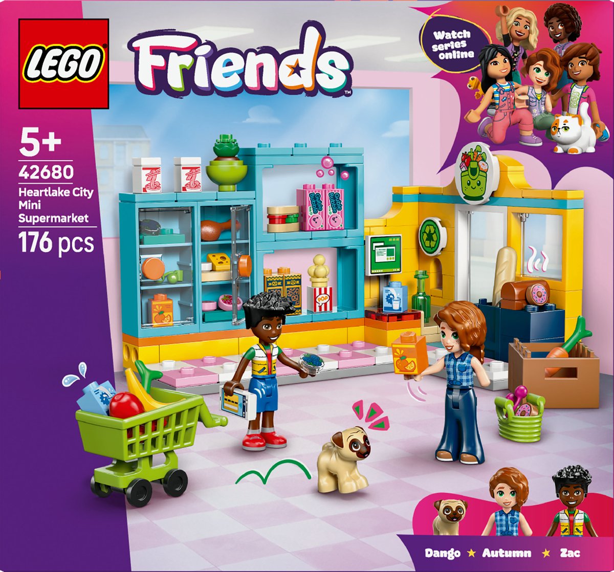 LEGO Friends Heartlake City Buurtsupermarkt - 4 poppetjes thumbnail 4