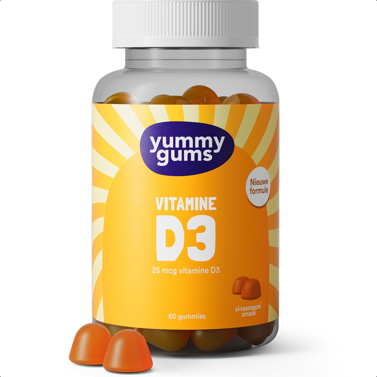Yummygums • Vitamine D gummies • 60 stuks • 2 maanden gebruik