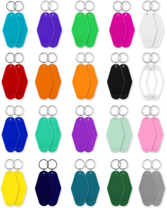 Sublimatie Sleutelhanger Rechthoek – 41 x 19 mm – BSB Shop