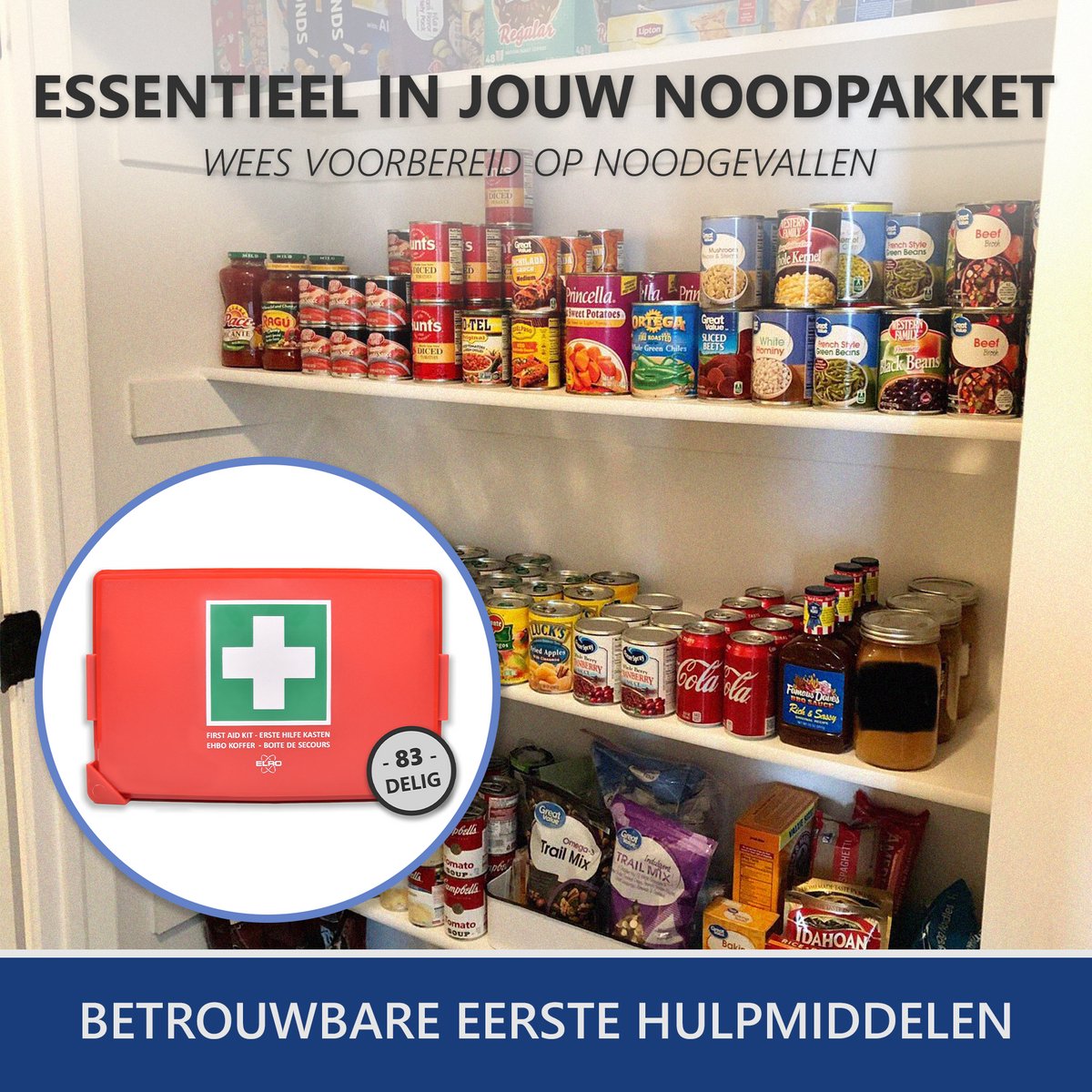 ELRO EHBO2500 EHBO Kit B Medium 83 Delig EN13157 Gecertificeerd Voor Werkplekken Verenigingen En Thuis Tot 50 Personen Inclusief Hardcase Koffer Wandhouder 2675388542 ELRO EHBO2500 EHBO Kit B Medium 83 Delig EN13157 Gecertificeerd Voor Werkplekken Verenigingen En Thuis Tot 50 Personen Inclusief Hardcase Koffer Wandhouder 2675388542
