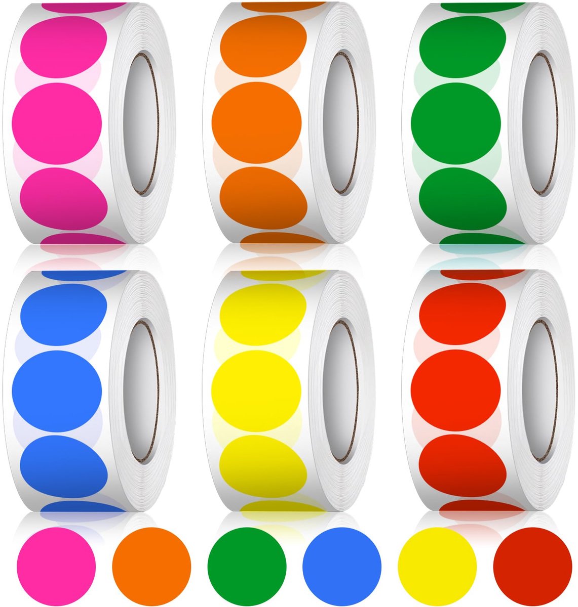 IMPERATORIS® Stickers Kinderen voor Jongens en Meisjes en Computer, Laptop, Telefoon, Kalenders - 3000 kleurrijke ronde stickers Stuks