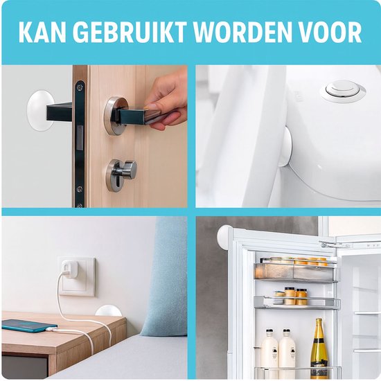 FSW-Products - Deurstoppers Transparant - 6 Stuks - Stootdoppen - Zelfklevend - Deurbuffer voor binnen en buiten