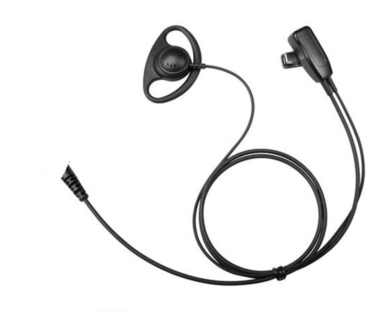Incotech DCH1040-M5 D-shape oortje 2-Wire M5 Multi-pin aansluiting
