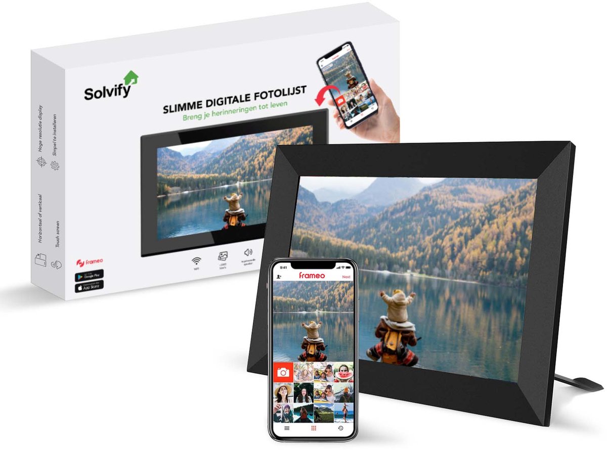 Digitale Fotolijst met WiFi en Frameo App - Digitaal - Digitale - €79,95