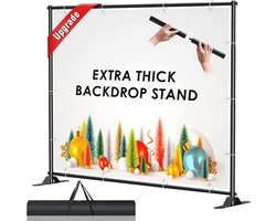 Dikke Achtergrond Bannerstand voor Feesten en Fotografie - Verstelbare Stand voor Beurzen en Promoties