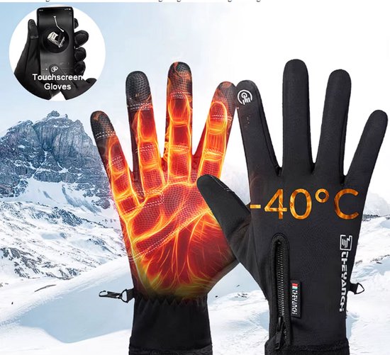 Thermisch Touchscreen Winddicht en Waterdichte Warme Handschoenen - Sport Wandelen Skihandschoenen-maatM